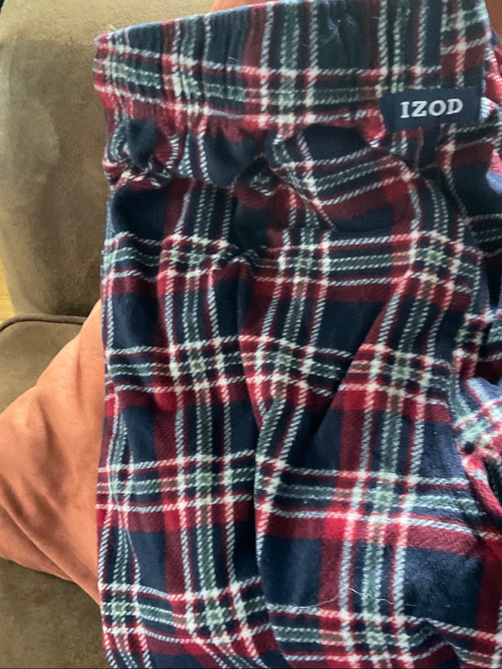 Men’s plaid Izod flannel bottoms
